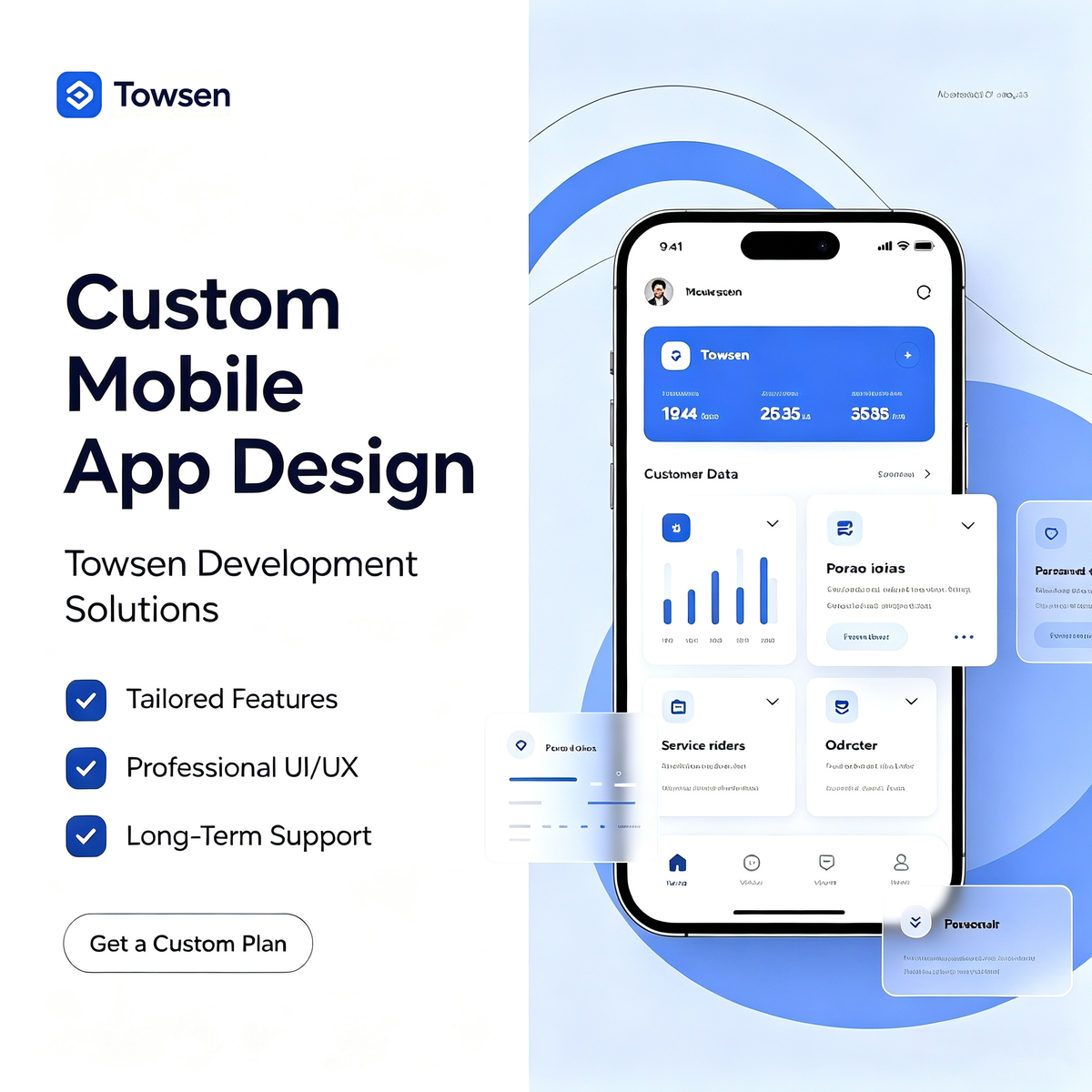 Towsen Custom Mobile‑Application Design &amp; Development Solutions for Business and Personal Projects